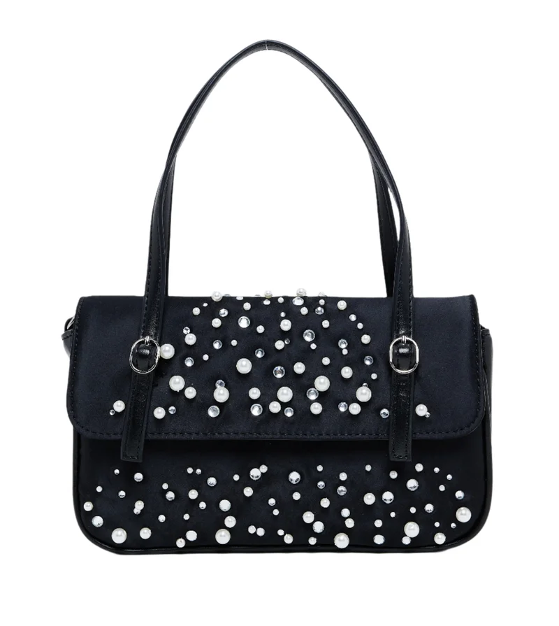 Steve madden viewz women's black shoulder bag